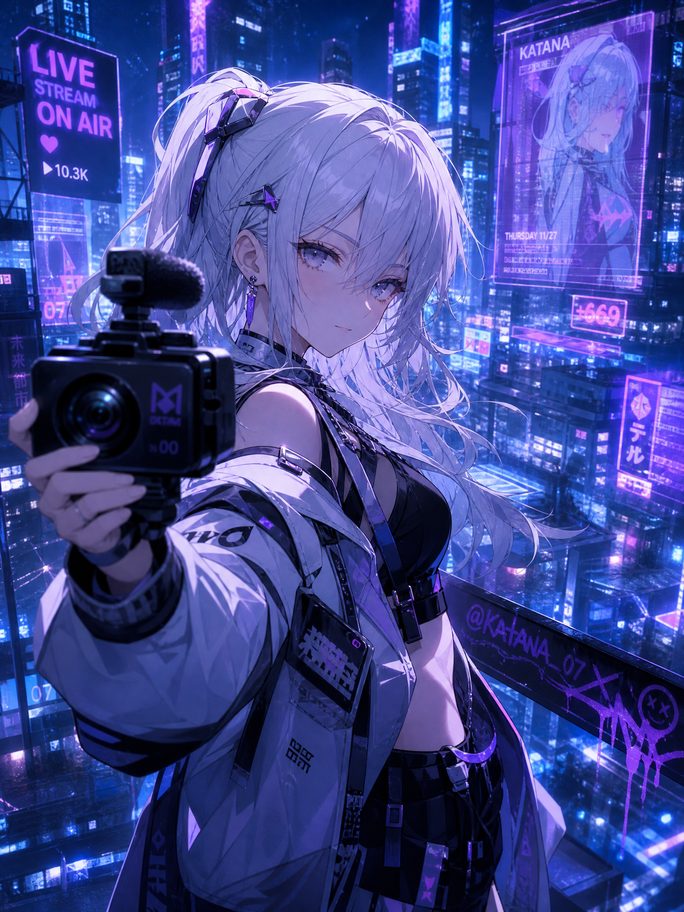 日本三级动漫直播-银发少女创作直播间
